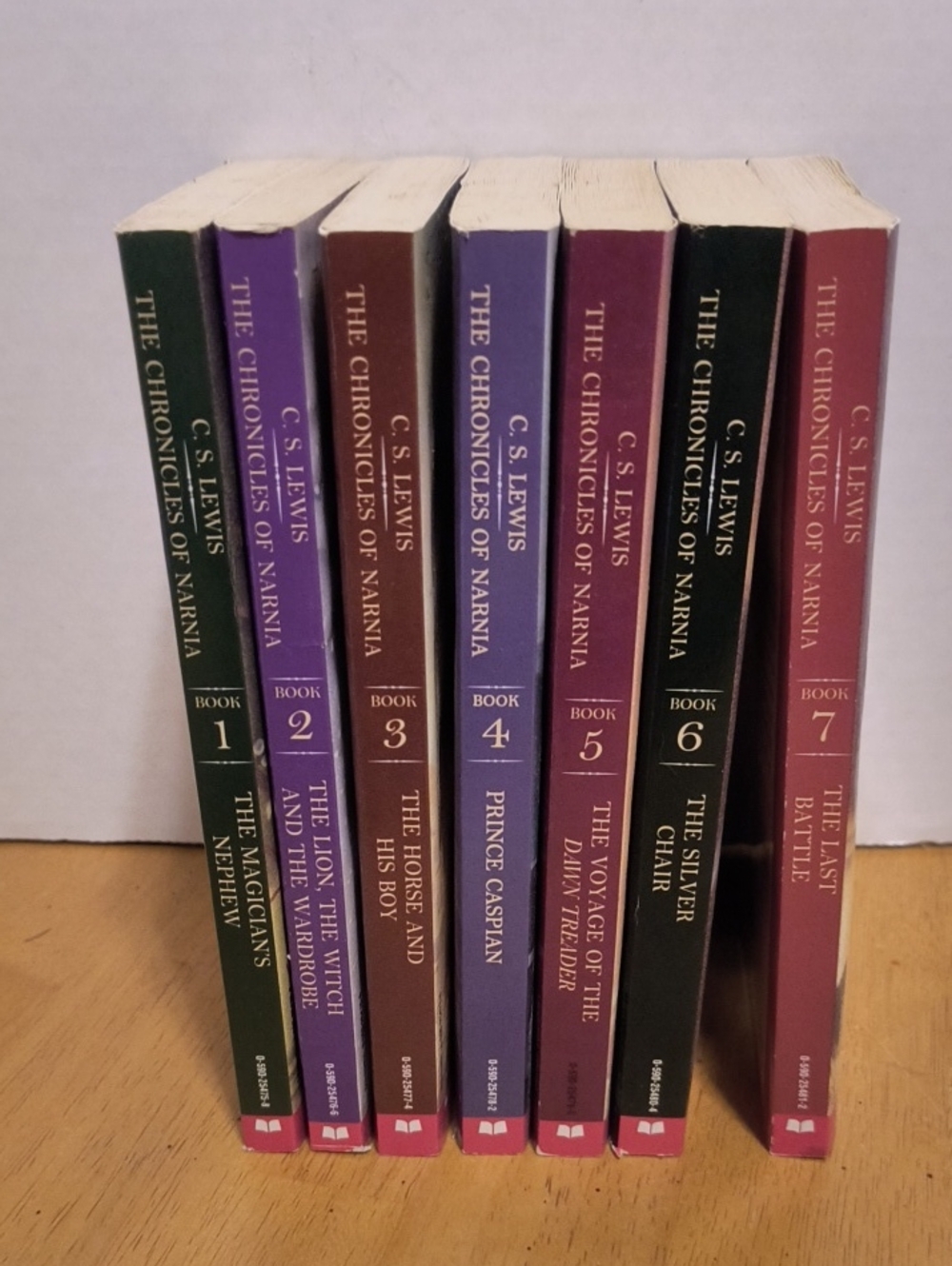 Scholastic The Chronicles Of Narnia Paperback Set Of 7 C's Lewis B5